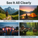 Barska 8x42mm X-Trail Binoculars – Compact High Power, Ruby Multi-Coated Optics, 42mm Lens, Rubber Grip, Center Focus, for Bird Watching & Hunting