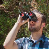 Barska 8x42mm X-Trail Binoculars – Compact High Power, Ruby Multi-Coated Optics, 42mm Lens, Rubber Grip, Center Focus, for Bird Watching & Hunting