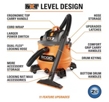 RIDGID 14 Gallon 6.0 Peak Horsepower NXT Wet Dry Shop Vacuum (open box)