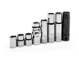 Husky SAE 8-Piece 10 mm Metric Socket Set 1/4 inch and 3/8 inch Drive