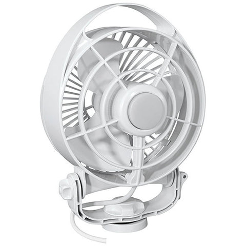 Maestro 12V 3-Speed 6" Marine Fan w/LED Light - White