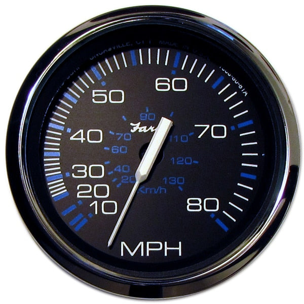 Chesapeake Black SS 4" Speedometer - 80MPH (Mechanical)