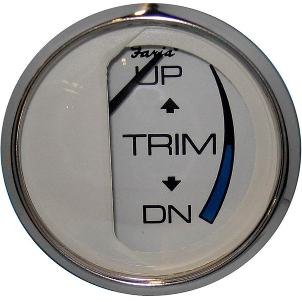 Chesapeake White SS 2" Trim Gauge (Mercury / Mariner / Mercruise
