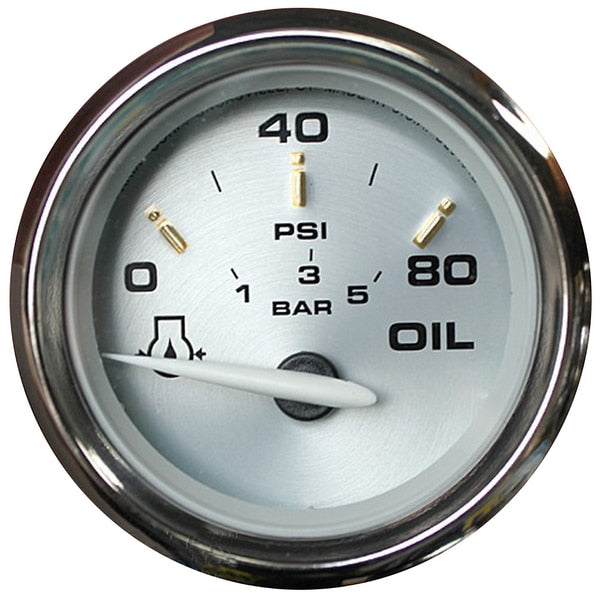 Kronos 2" Oil Pressure Gauge - 80 PSI