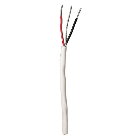 Round Instrument Cable - 20/3 AWG - Red/Black/Bare - 100'