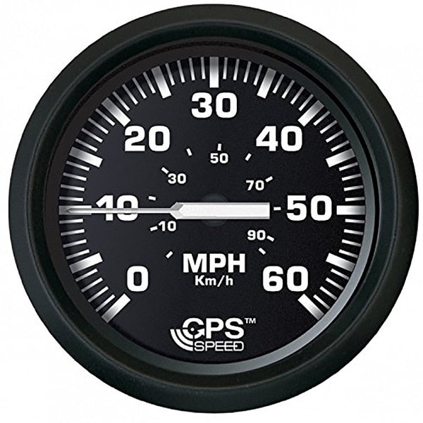 Euro Black 4" Speedometer 60MPH -GPS