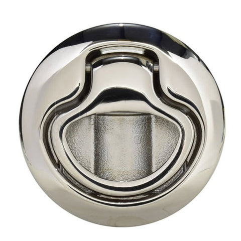 Flush Pull Latch Pull to Open - Non-Locking - Polished Stainless Steel
