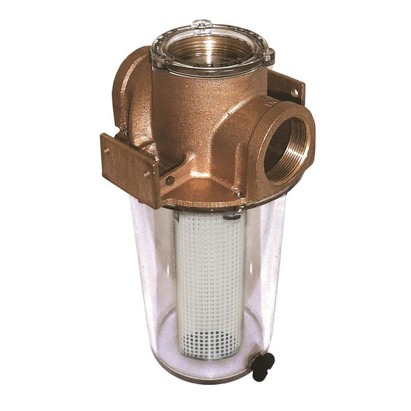 ARG-1000 Series 1" Raw Water Strainer w/Non-Metallic Plastic Bas