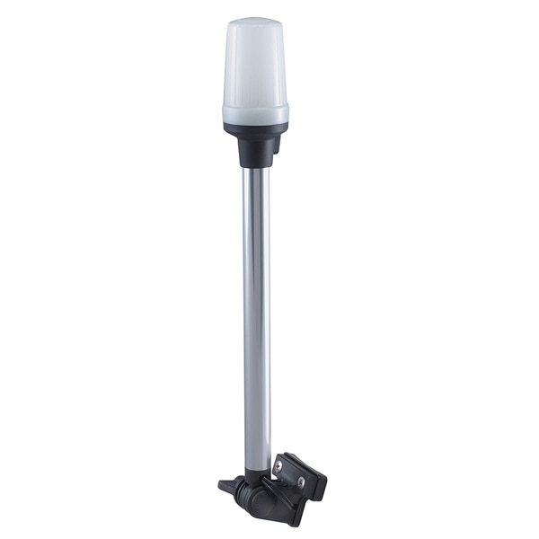 Fold Down All- Round White Pole Light Horizontal