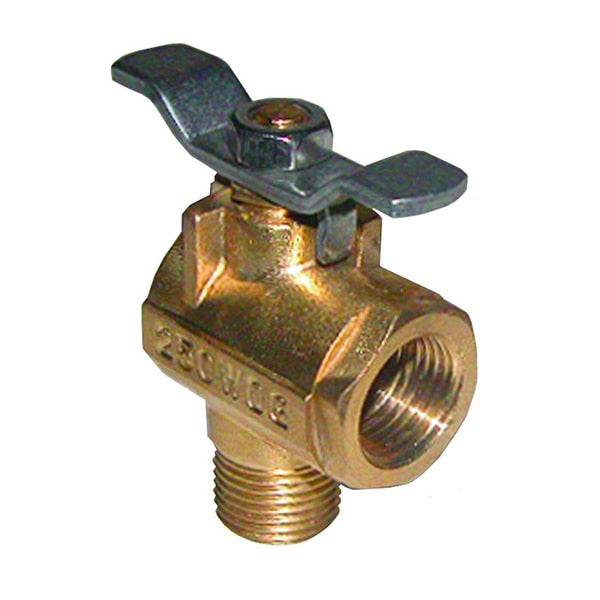 1/2" NPT 90 Bronze Fuel Valve