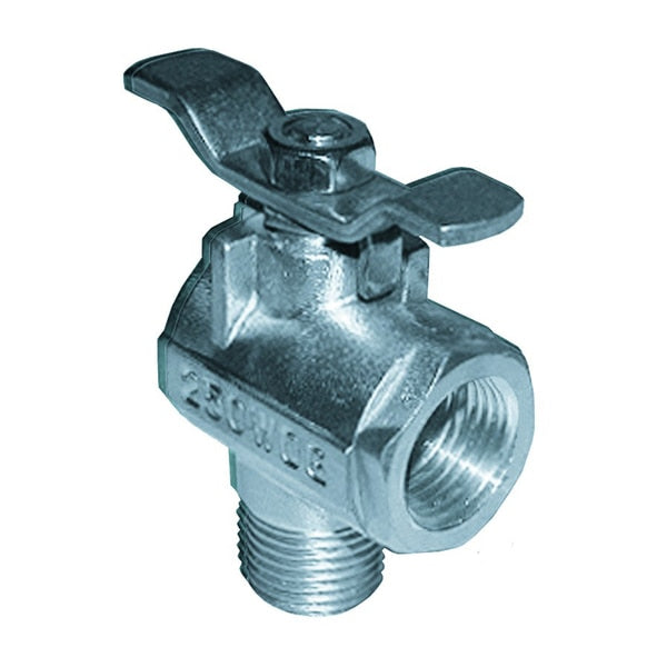 1/2" NPT 90 Stainless Steel Fuel Valve