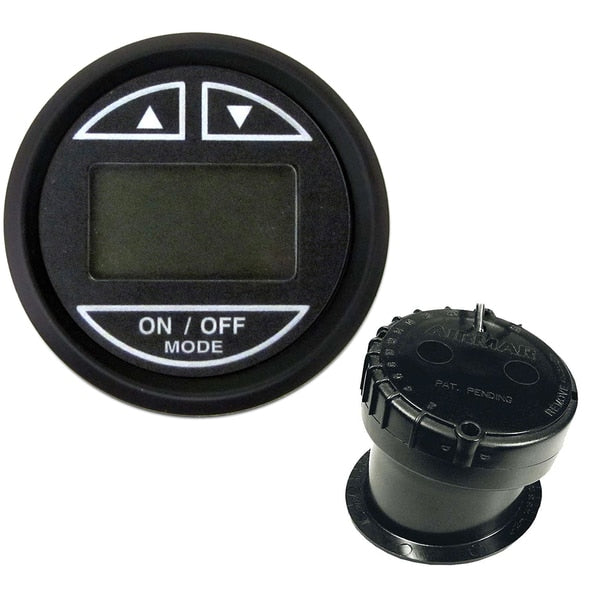 2" Depth Sounder w/In-Hull Transducer - Euro Black