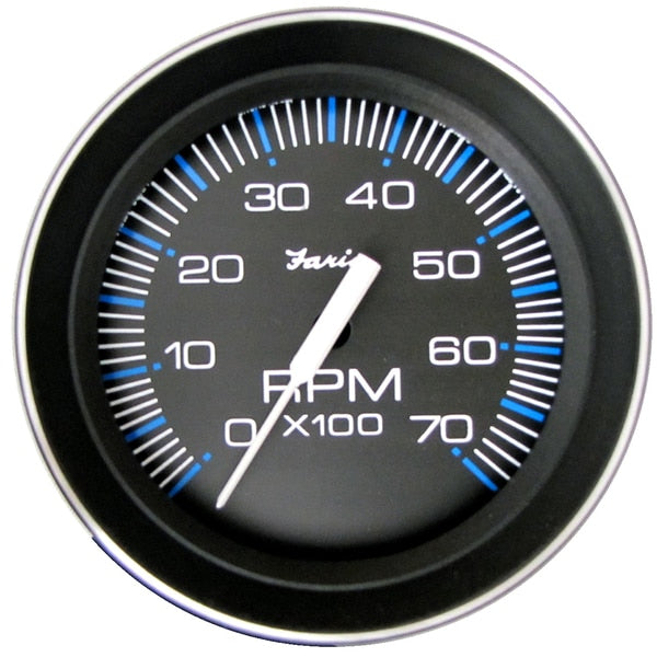 4" Tachometer (7000 RPM) (All Outboard) Coral w/Stainless Steel