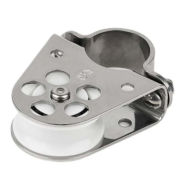 Schaefer Clamp-On Furling Line Stanchion Lead Block, 1 in. Ball Bearing