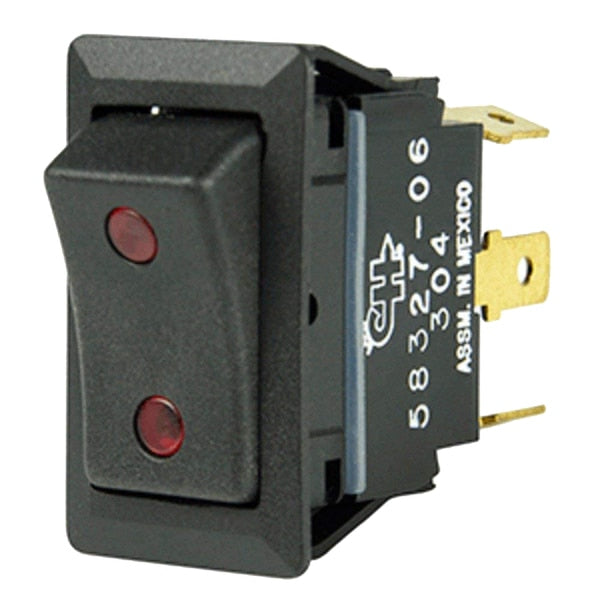Sealed Rocker Switch w/Small Round Pilot Lights SPDT On-Of