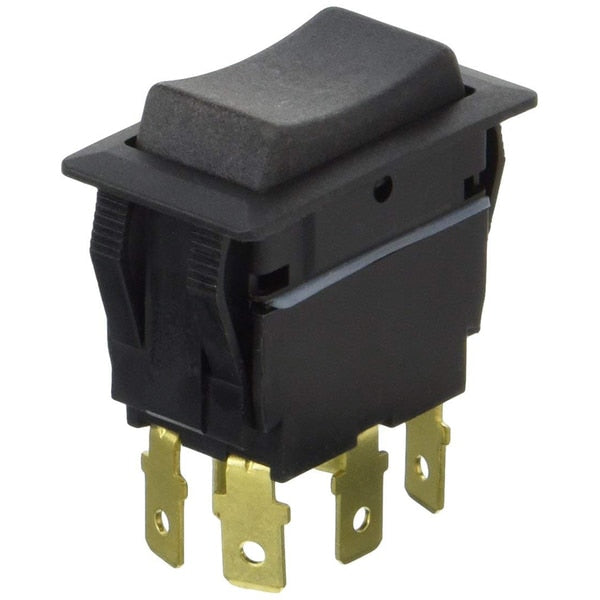 Sealed Rocker Switch Non-Illuminated DPDT On-Off-On 6 Blad