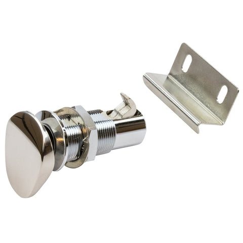 Push Button Cabinet Latch - Oval