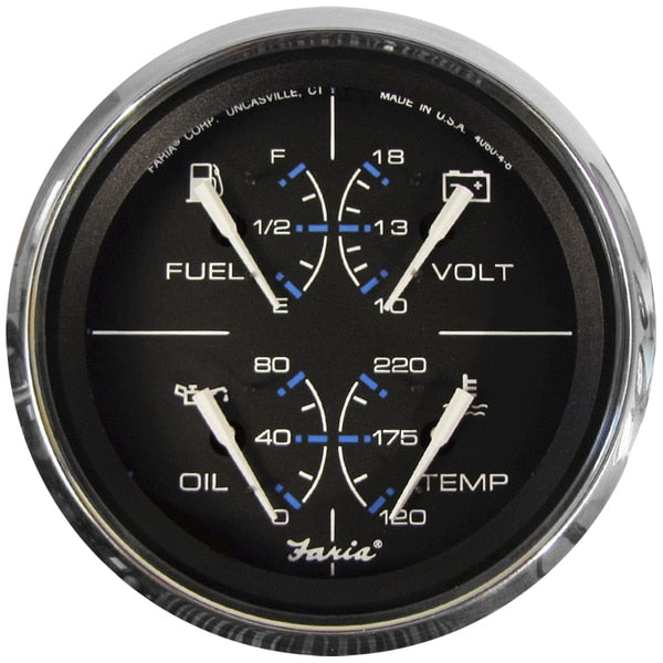 Chesapeake Black 4" Multifunction Gauge