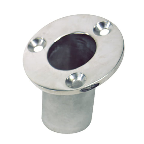 Flush Mount Flagpole Socket-25degree-1-1/4" ID-316 Stainless Steel