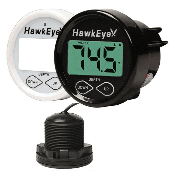 Depth Trax 2BX Dash Digital Depth & Temp Gauge - Thru-Hull