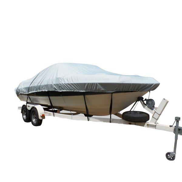Carver Flex-Fit™ PRO Polyester Size 3 Boat Cover f/Fish & Ski Boats I/O or O/B & Wide