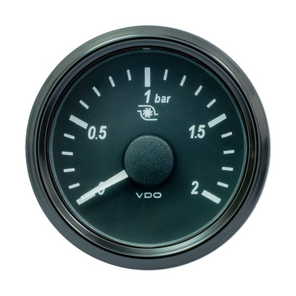 SingleViu 52mm (2-1/16 Inch) Turbo Pressure Gauge - 60 PSI - 0-180 Ohm