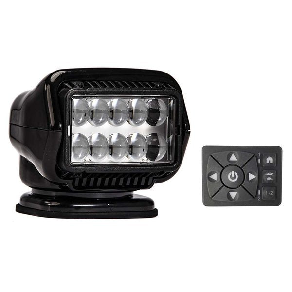 Golight Stryker ST Series Permanent Mount Black 12V LED w/Hard Wired D