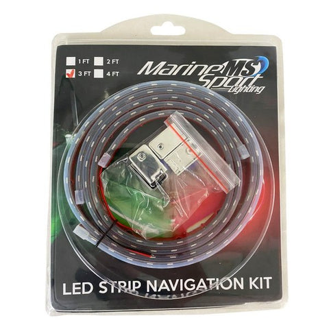 Marine Bow 36in LED Strip Starboard and Port sidelight Nav kit (3FT)