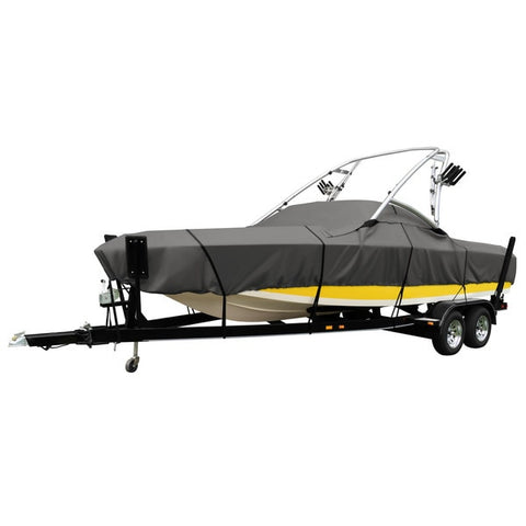 StormPro Waterproof Heavy-Duty Ski/Wakeboard Tower Boat Cover, 22-24 ft