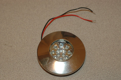 00651-HR 3 inch round halogen flush mount light chrome finish Electrical & Lighting part from MarineSurplus.com