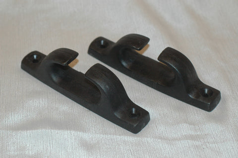 Forespar 950000 MF770 Black Marelon 6" deck chock rope guide 2pak