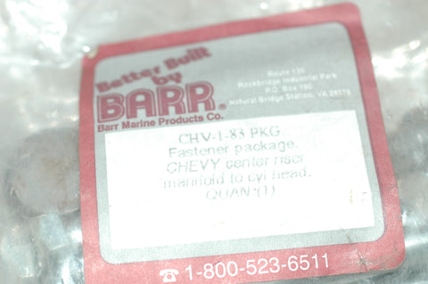 BARR CHV-1-83PKG CENTER RISER GM small block bolts and plugs