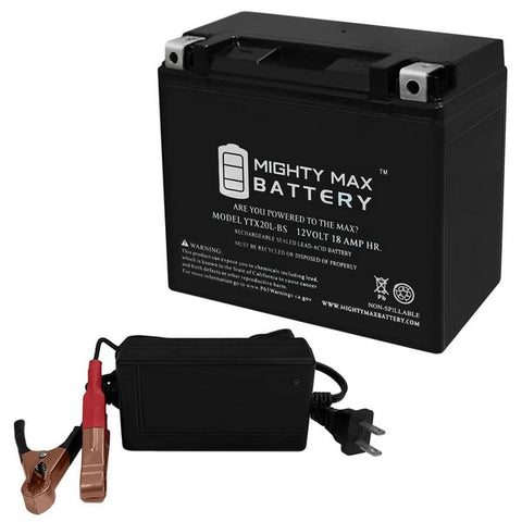 YTX20L-BS Battery for YAMAHA All Wave Runner Models With 12V 4Amp Charger