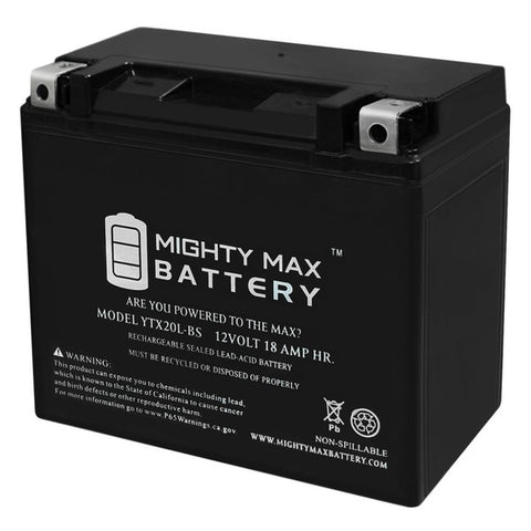 YTX20L-BS Replacement Battery for YAMAHA All Wave Runner Models 87-07