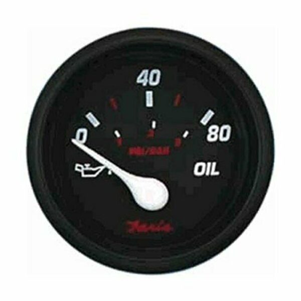 Professional Red 2 Oil Pressure Gauge 80 Psi