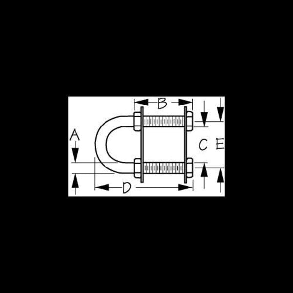 Stainless Steel Stern Eye 38X31 2