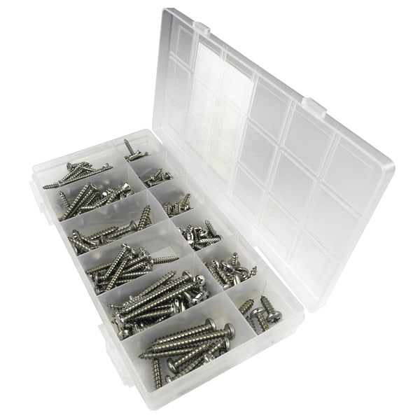 Stainless Steel Tapping Screw Kit - 216 Piece