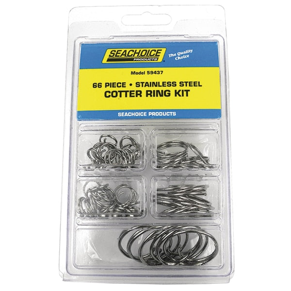 Stainless Steel Cotter Ring Kit - 66 Piece