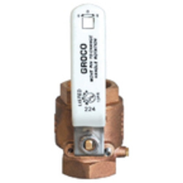 1-1/4" Bronze Full Flow In-Line Ball Valve