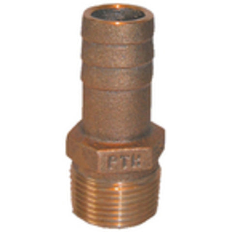 PTH Bronze Standard Flow Pipe-To-Hose Adapter With NPT Thread