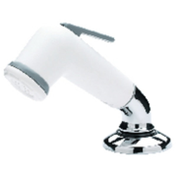 10191 White Standard Elbow Sprayer With 6Ft White Nylon Hose