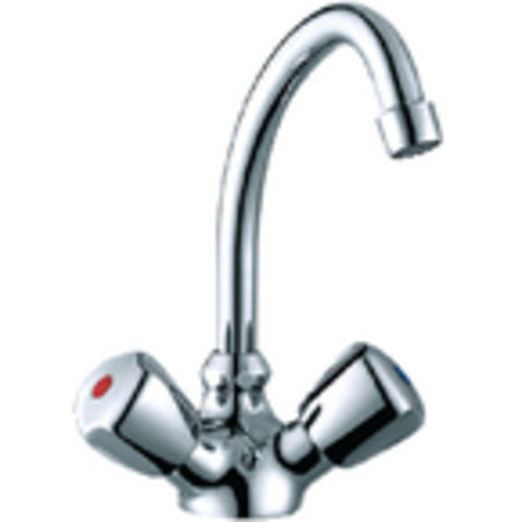 70002 Chrome Plated Brass Classic Swivel J-Spout Galley Mixer Faucet