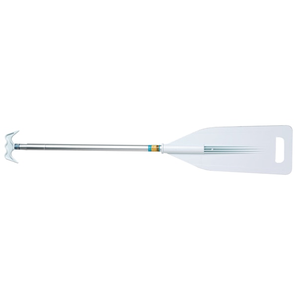 Telescoping Boat Hook and Paddle 4' to 6', White