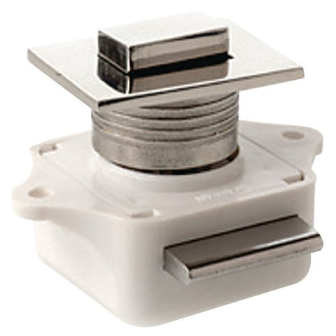 SeaDog 225310 Push Button Rim Latch - Square | Stainless/Plastic Housing