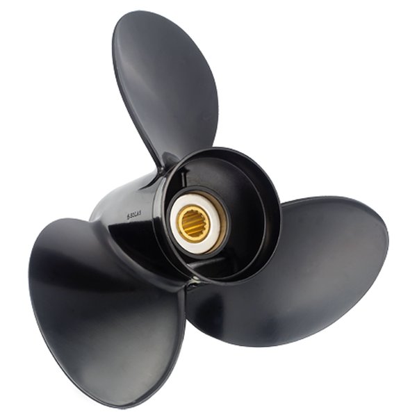 Solas 5011-085-08 Amita 3 Aluminum 3-Blade Propeller - RH, 8.5" Diameter x 8" Pitch x 12-Spline