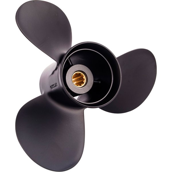 Solas 3211-099-11 Amita 3 Aluminum 3-Blade Propeller - RH, 9.9" Diameter x 11" Pitch x 10-Spline