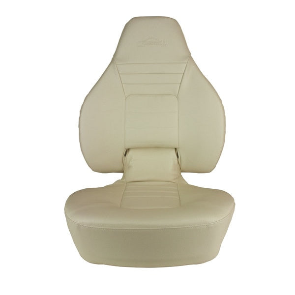 Springfield 1780238 Deluxe Fish Pro High Back Seat - White