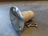 Perko Marine Straight Fuel Fill Deck Fitting - 316 Stainless - 3" Flange