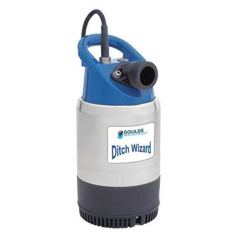 Dewatering Pump, 1 HP, 230V, 4.9A