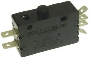 Microswitch, Snap Action, Pin Plunger, DPDT, Quick Connect, 20 A